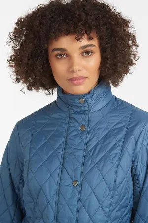 Barbour Cavalry Flyweight ladies Quilted Jacket in new China Blue LQU0228BL83