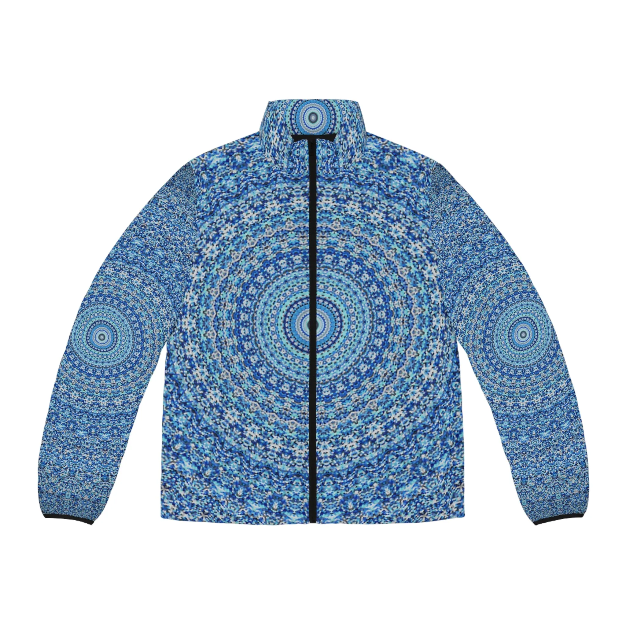 Blue Mandala - Men's Puffer Jacket