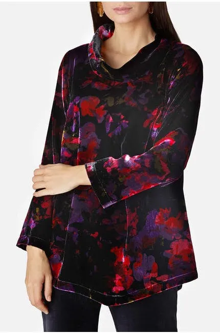 Bohemia Velvet Tunic Purple