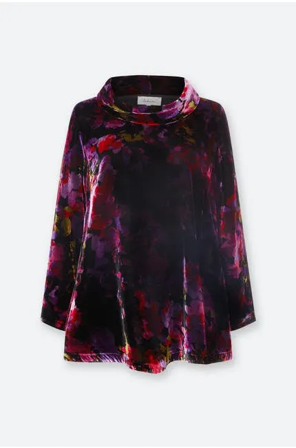 Bohemia Velvet Tunic Purple