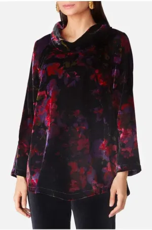 Bohemia Velvet Tunic Purple