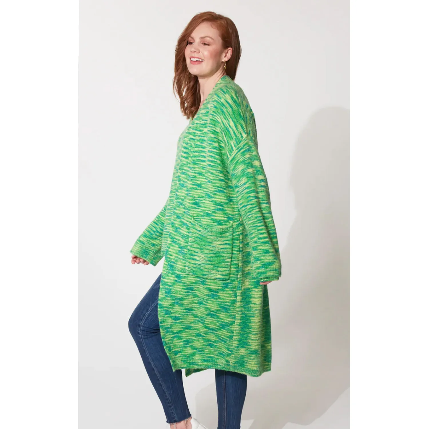 Cardigan Lahti ONE SIZE - Evergreen