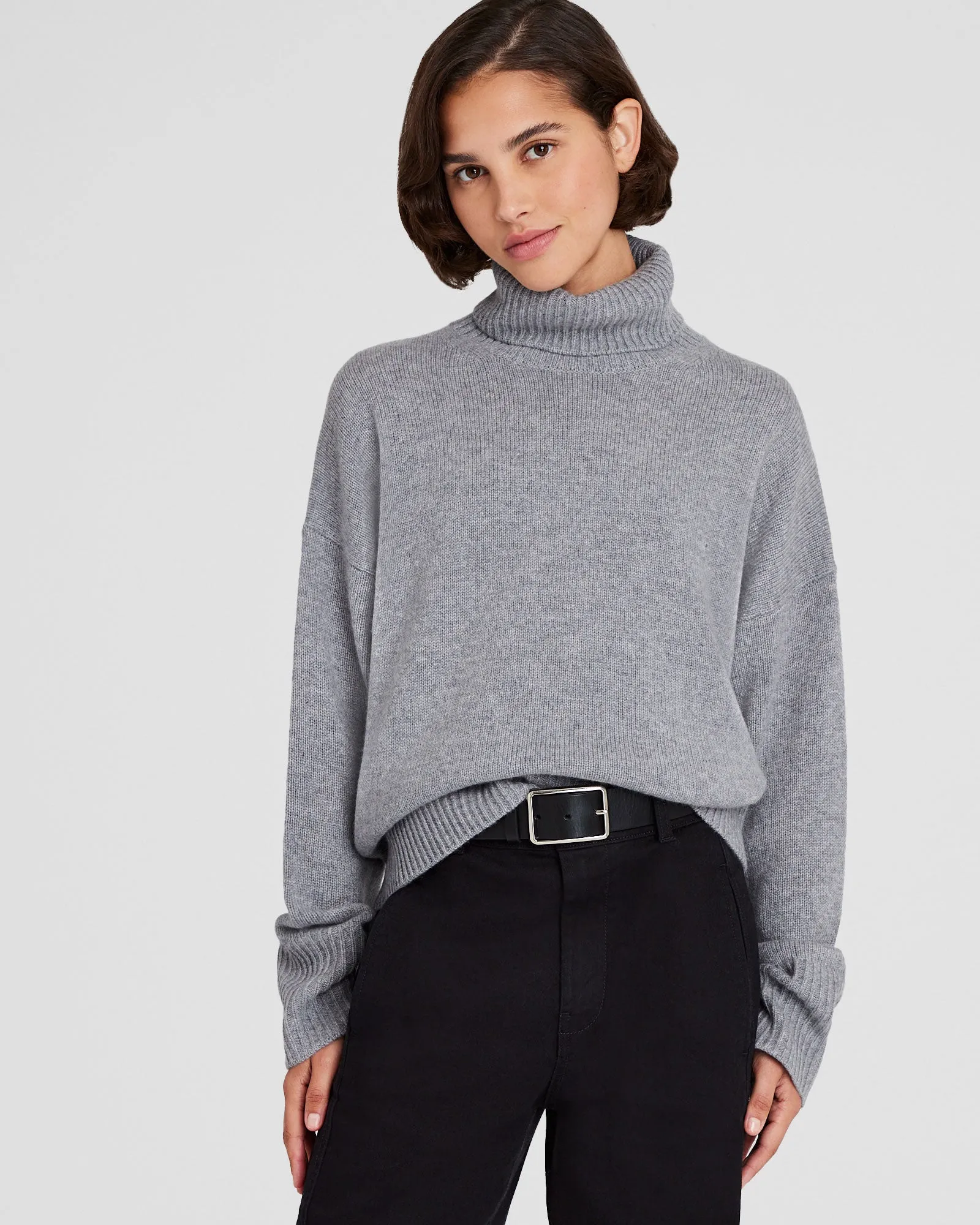 Cashmere Turtleneck Pullover Sweater