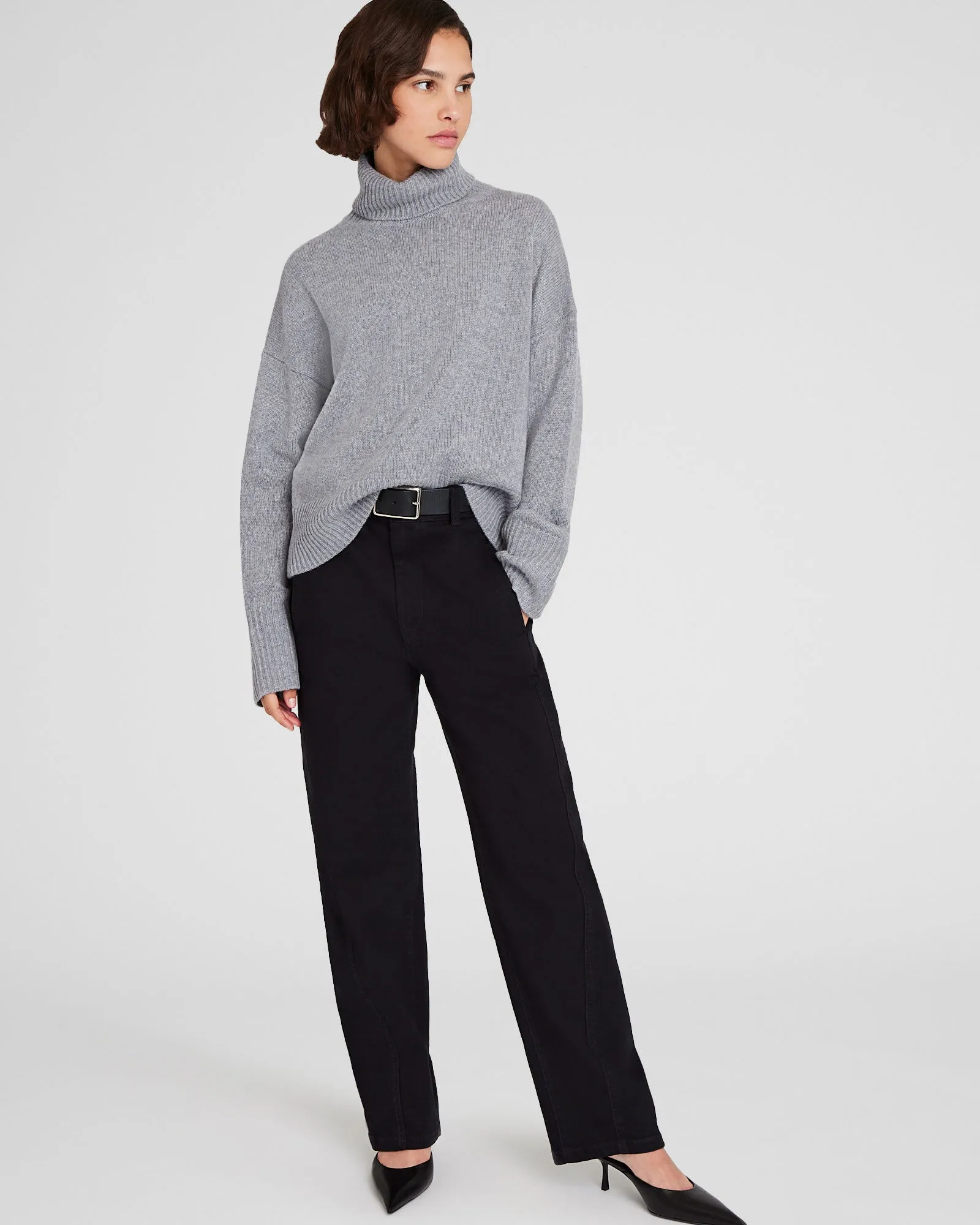 Cashmere Turtleneck Pullover Sweater