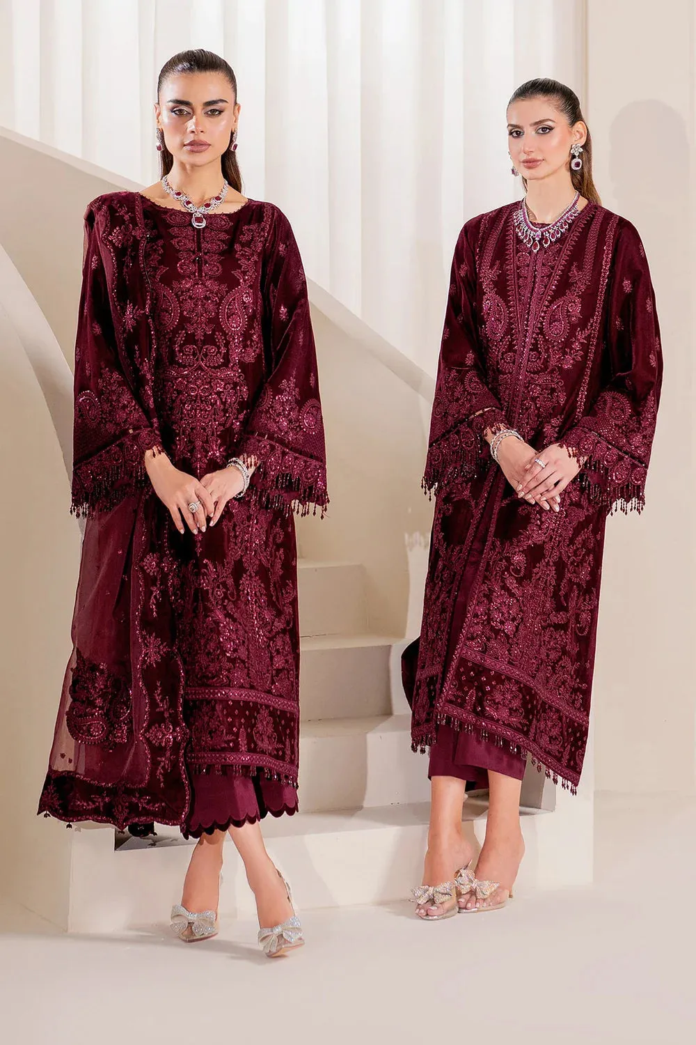 EMBROIDERED VELVET UF-758