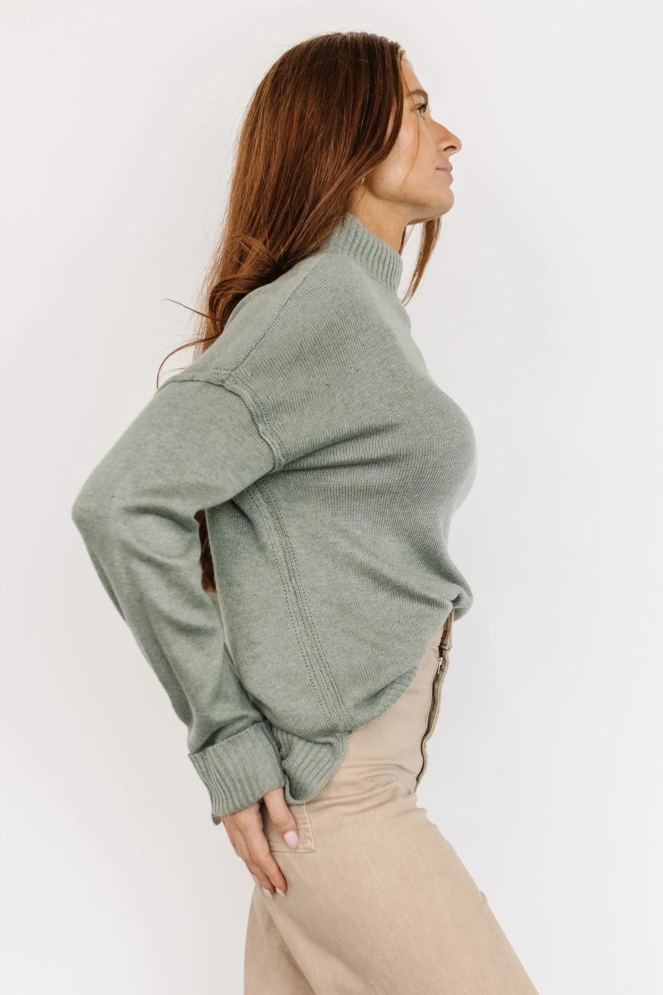 Evermore Knit Sweater | Sage