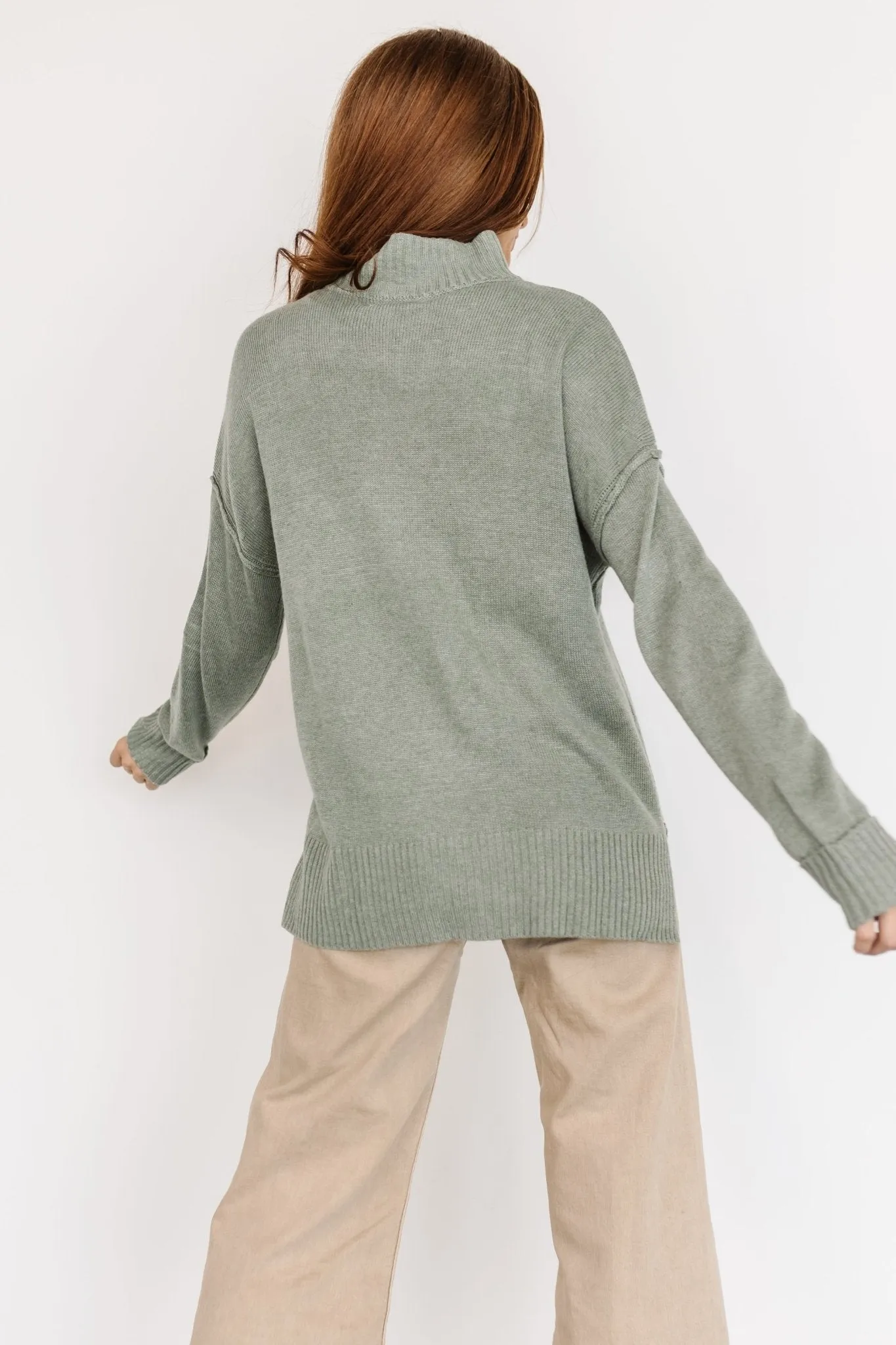 Evermore Knit Sweater | Sage