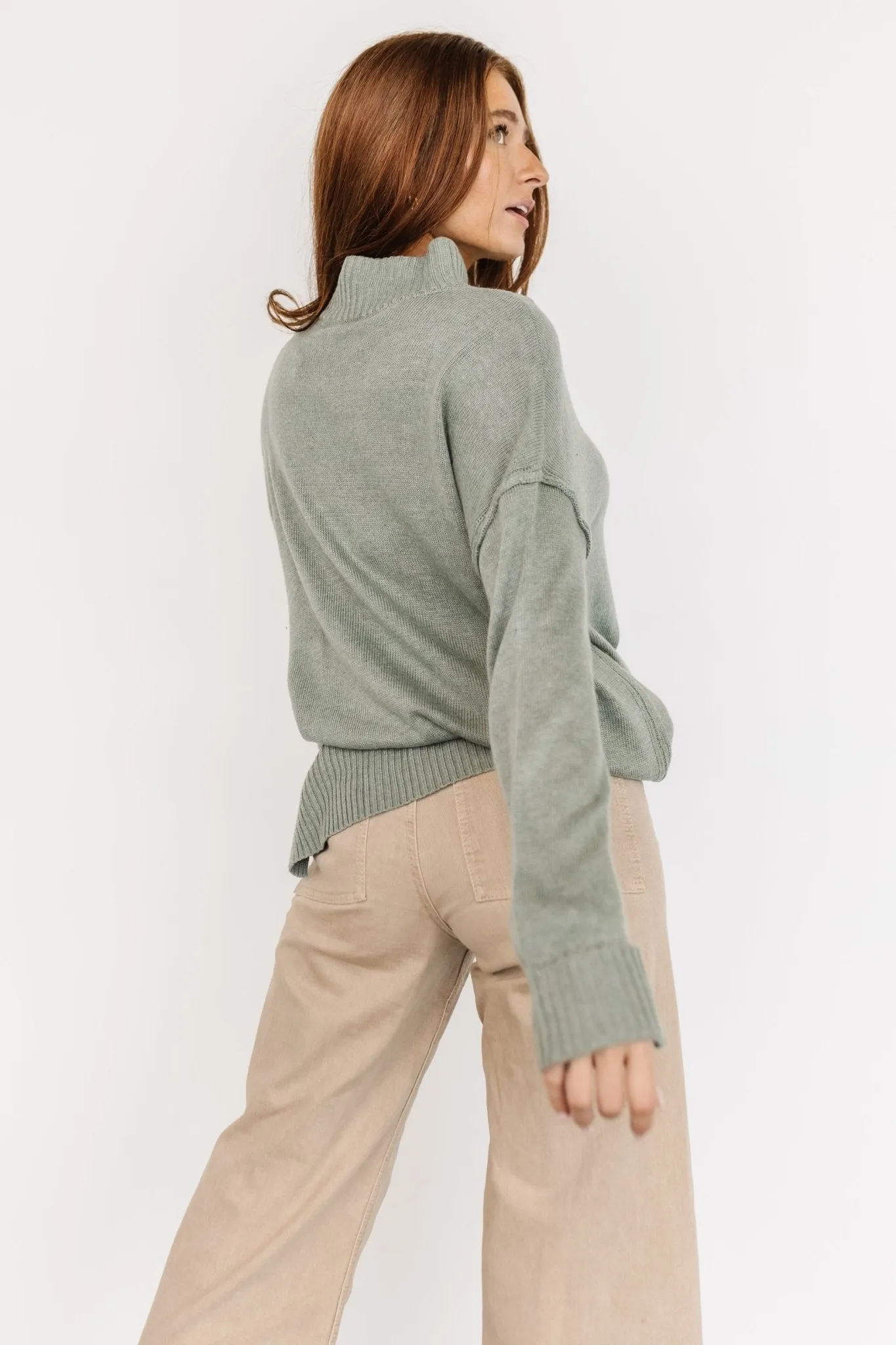 Evermore Knit Sweater | Sage