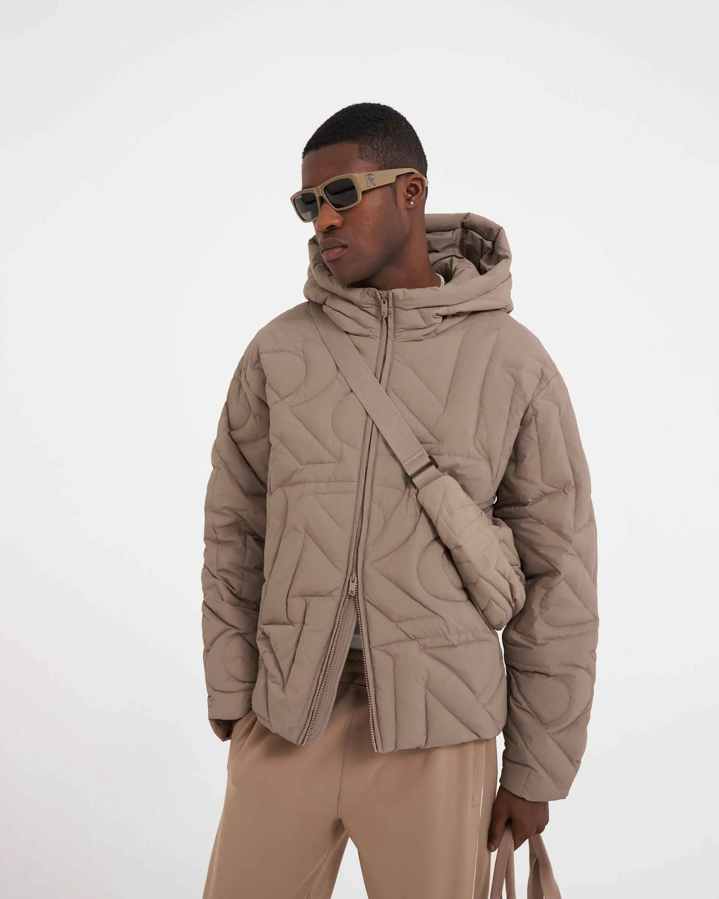 Initial Lightweight Hooded Jacket - Mushroom