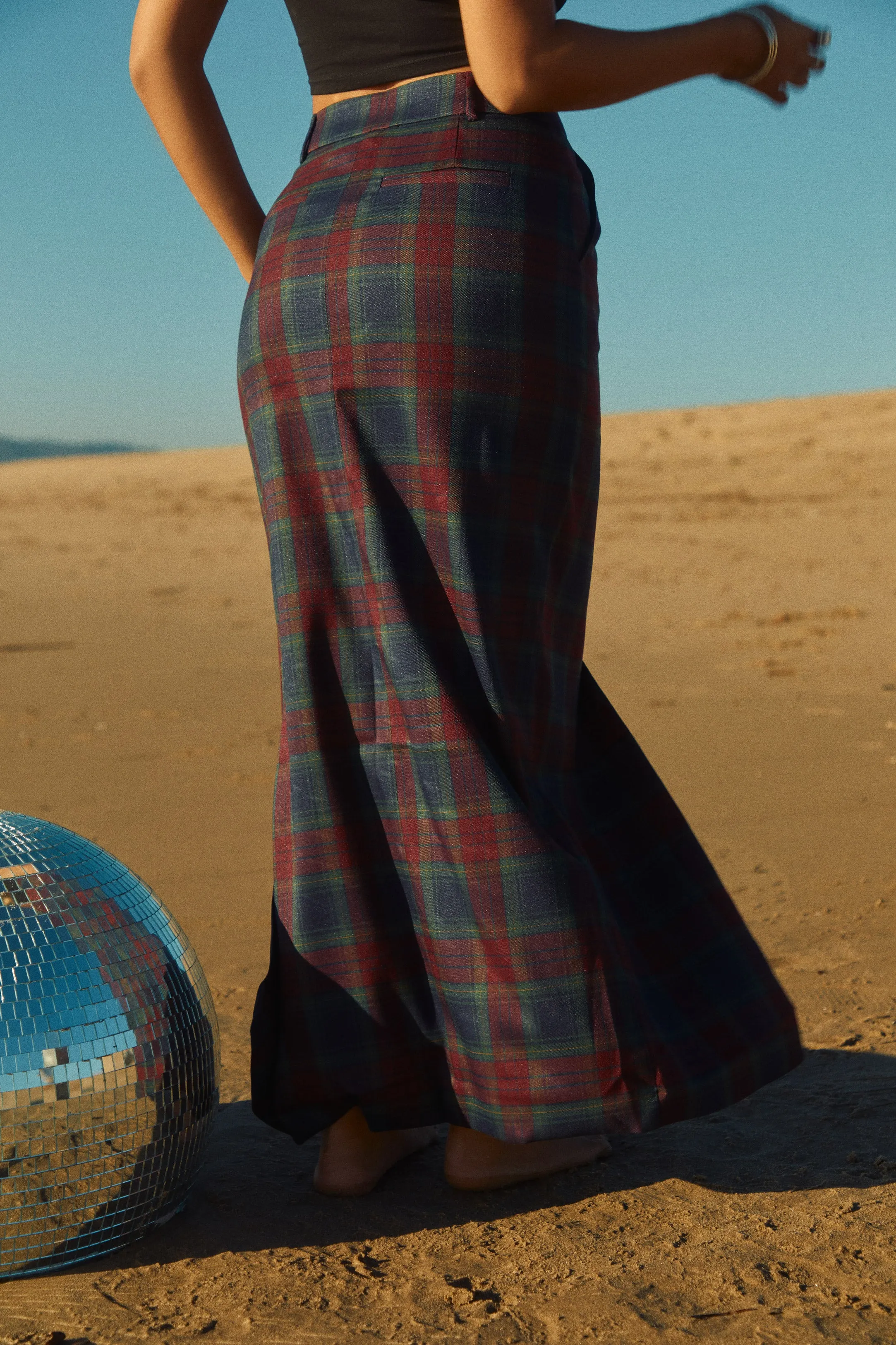 Isabela Maxi Plaid Skirt - Multi