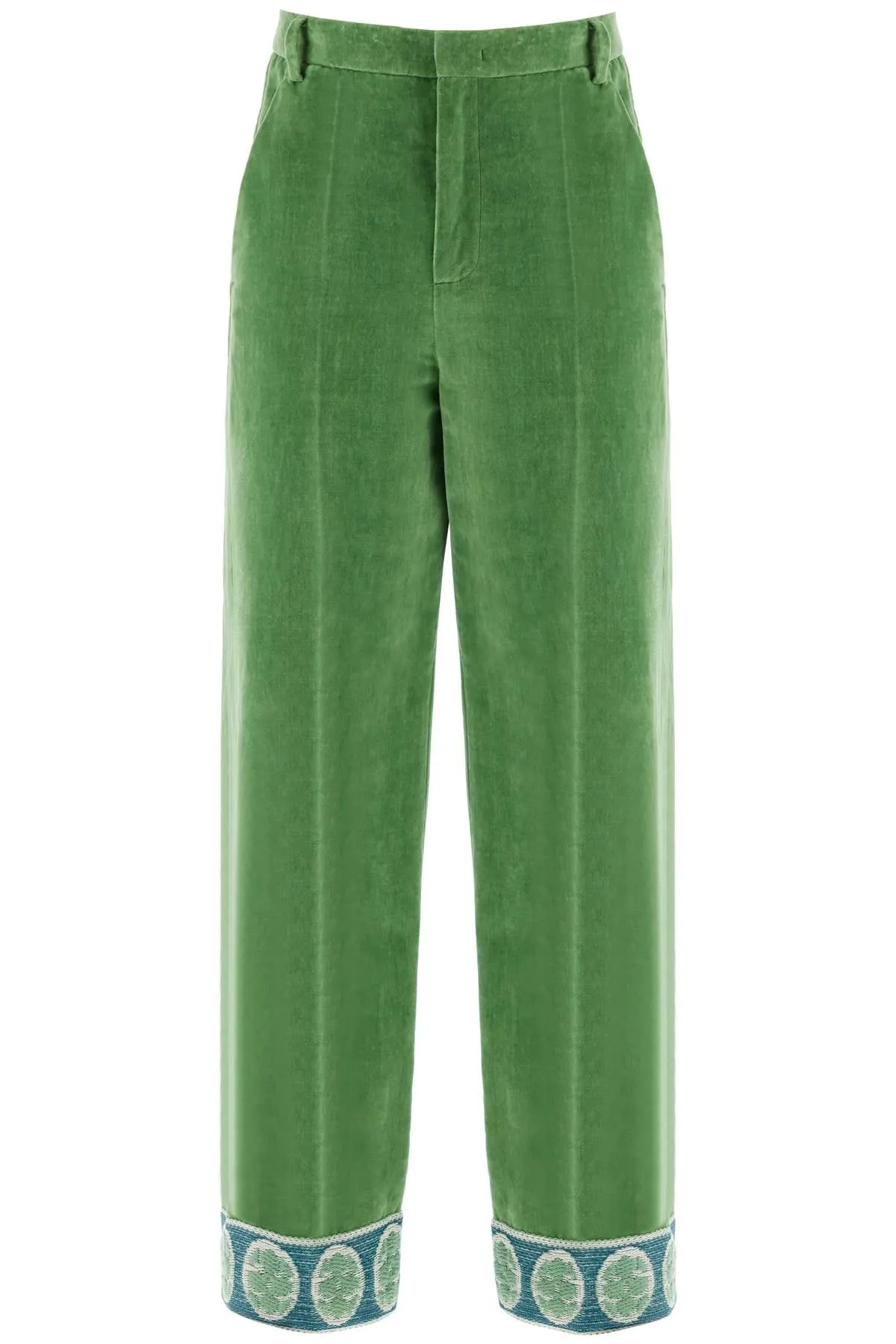 Jacquard Trim Pants