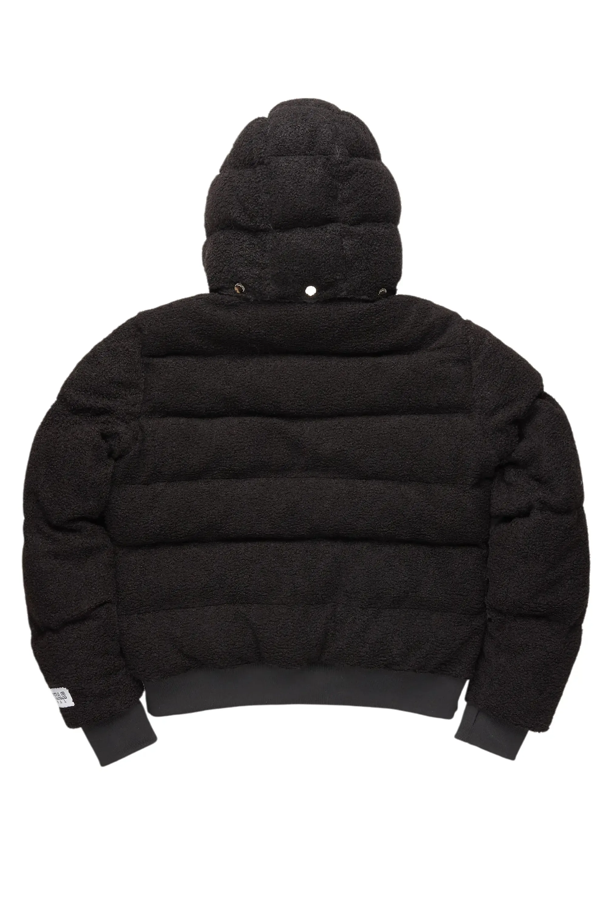 Kesia 2.0 Black Sherpa Puffer Jacket