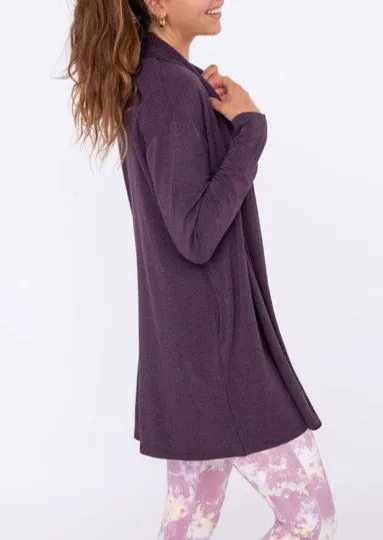 Longline Open-Front Cardigan with Back Yoke ~ FINAL SALE