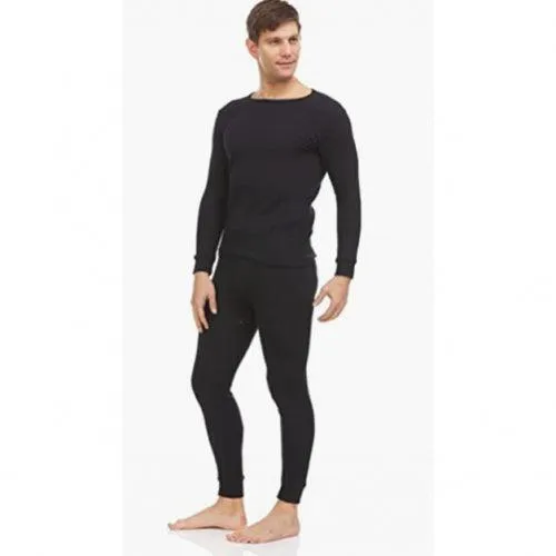 Men's 2-Piece Cotton Thermal Set with Shirt & Pants