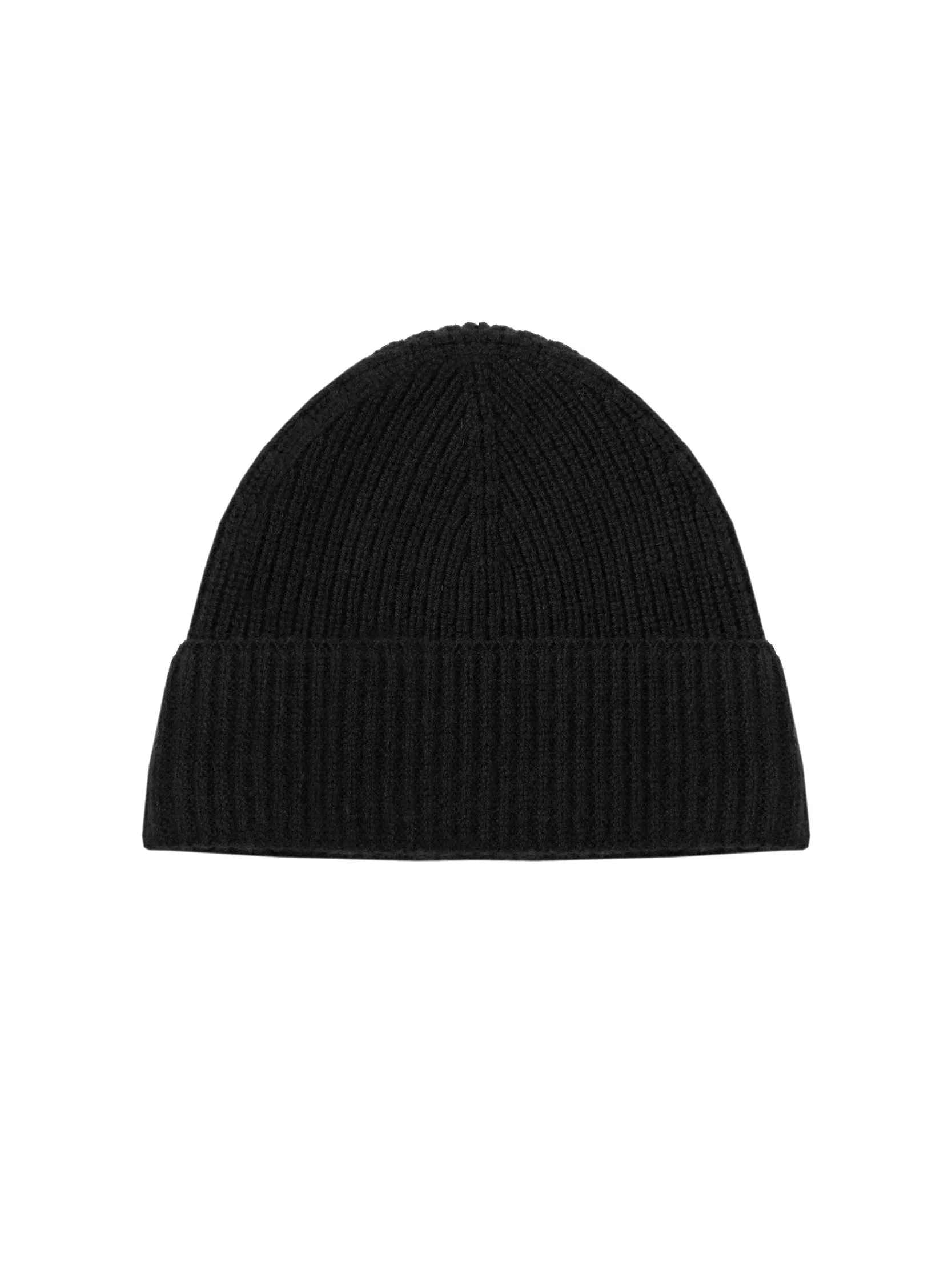 Mens Core Cashmere Rib Beanie Hat