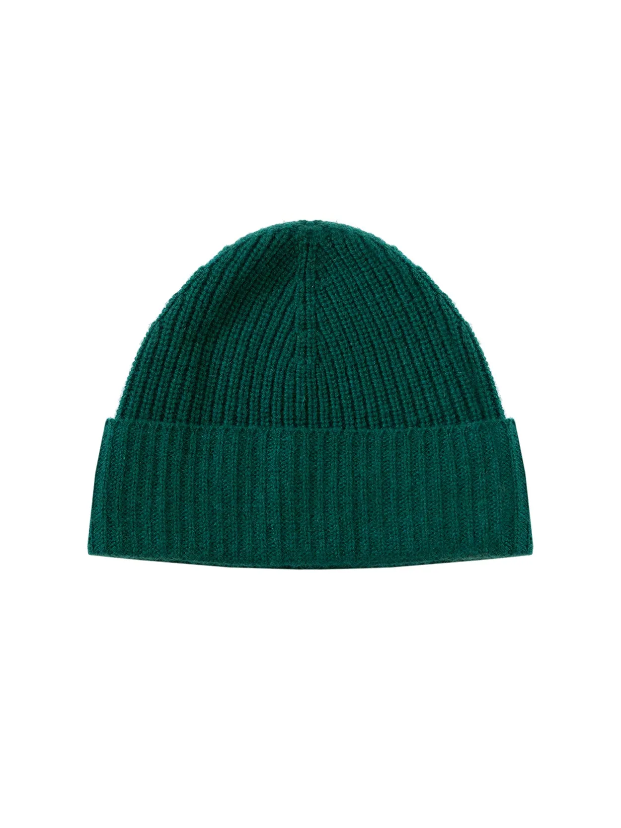 Mens Core Cashmere Rib Beanie Hat