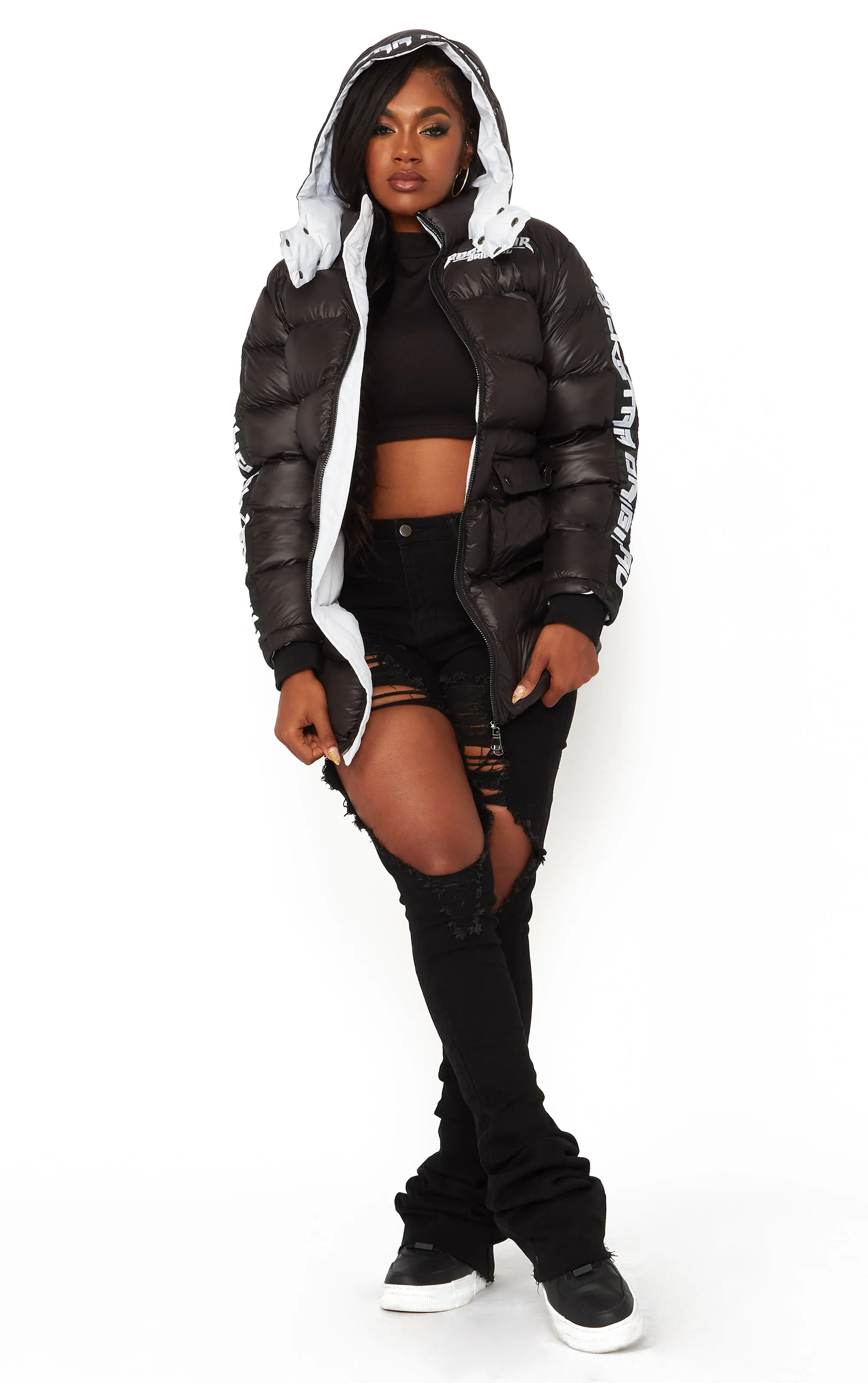 Nikita Black Long Puffer Jacket