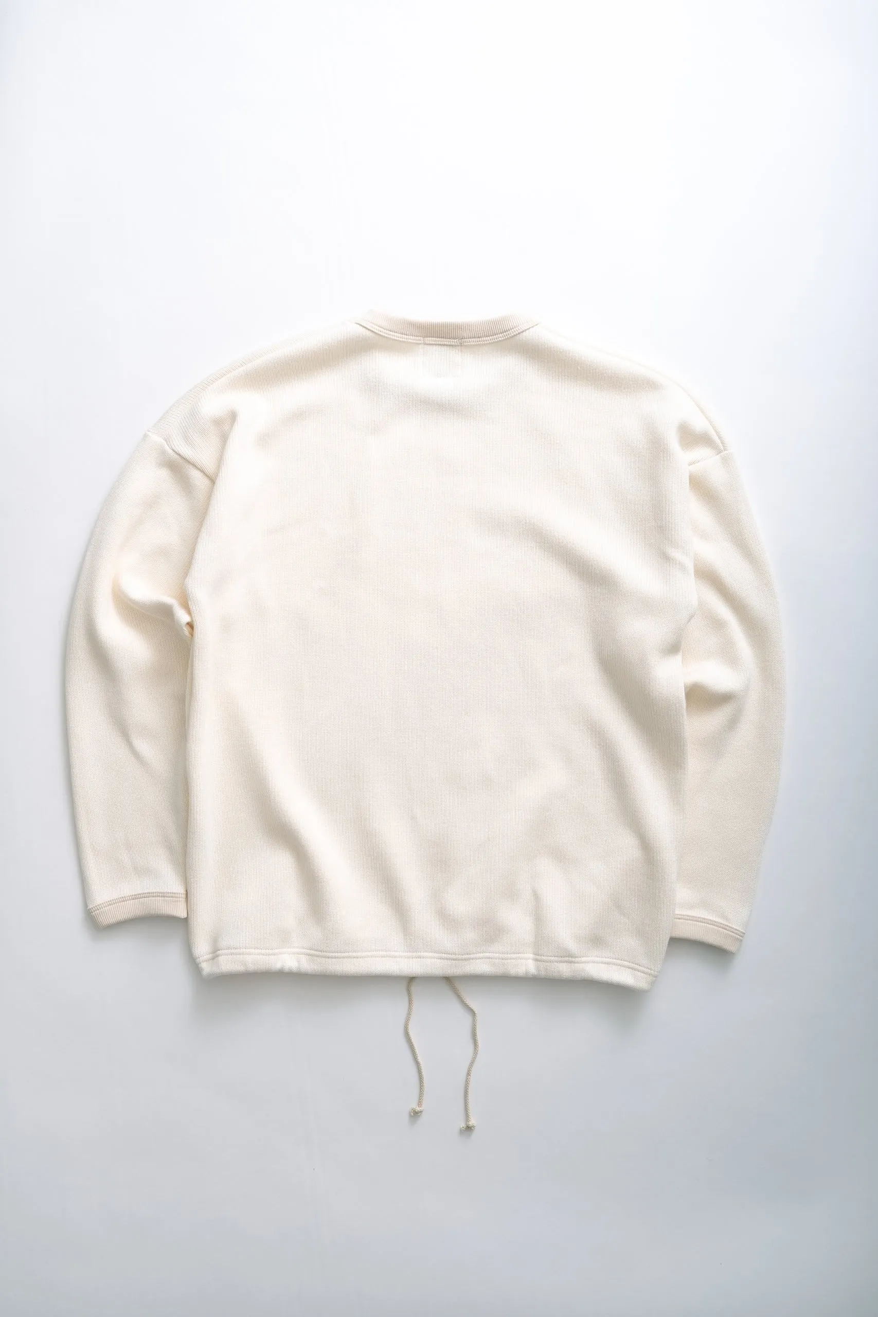 QUARTER KNIT HIMO L/S - IVORY