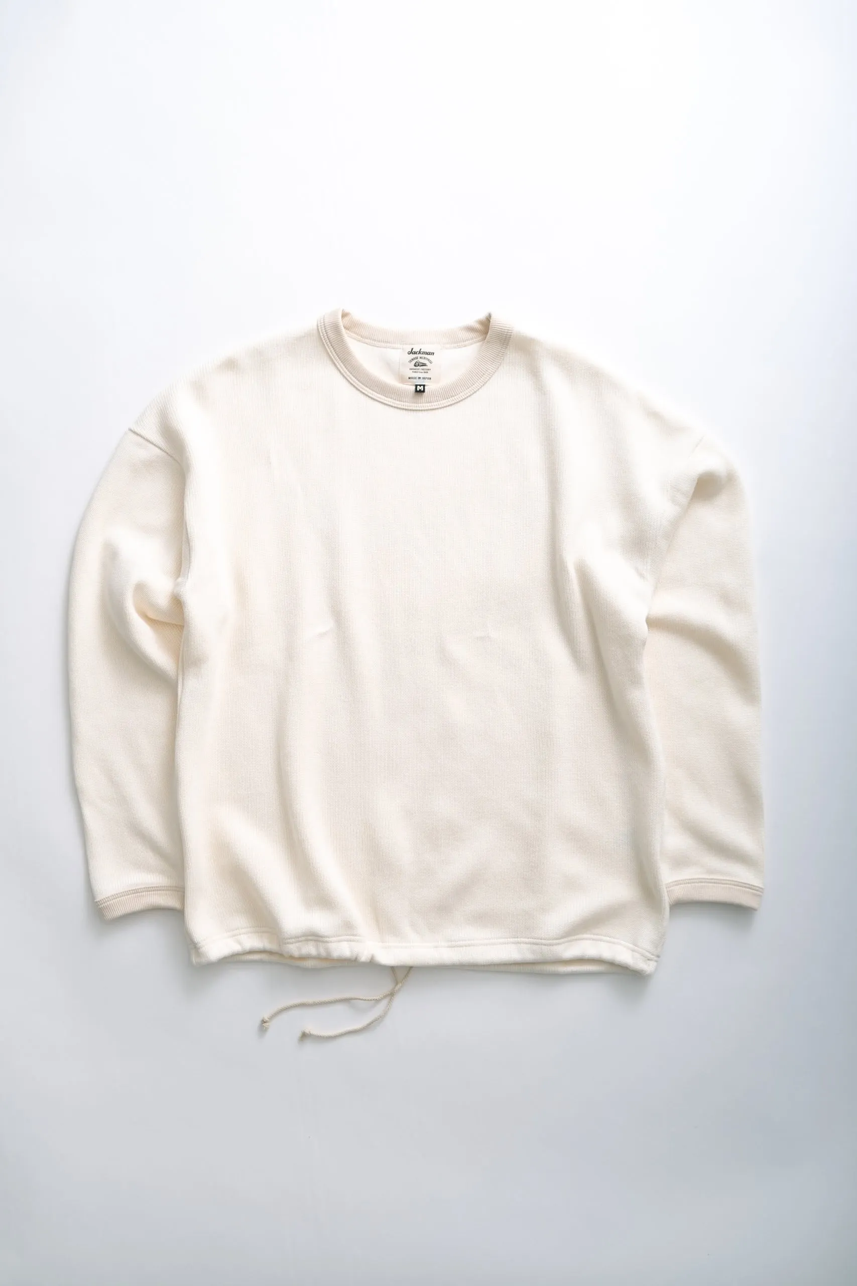 QUARTER KNIT HIMO L/S - IVORY