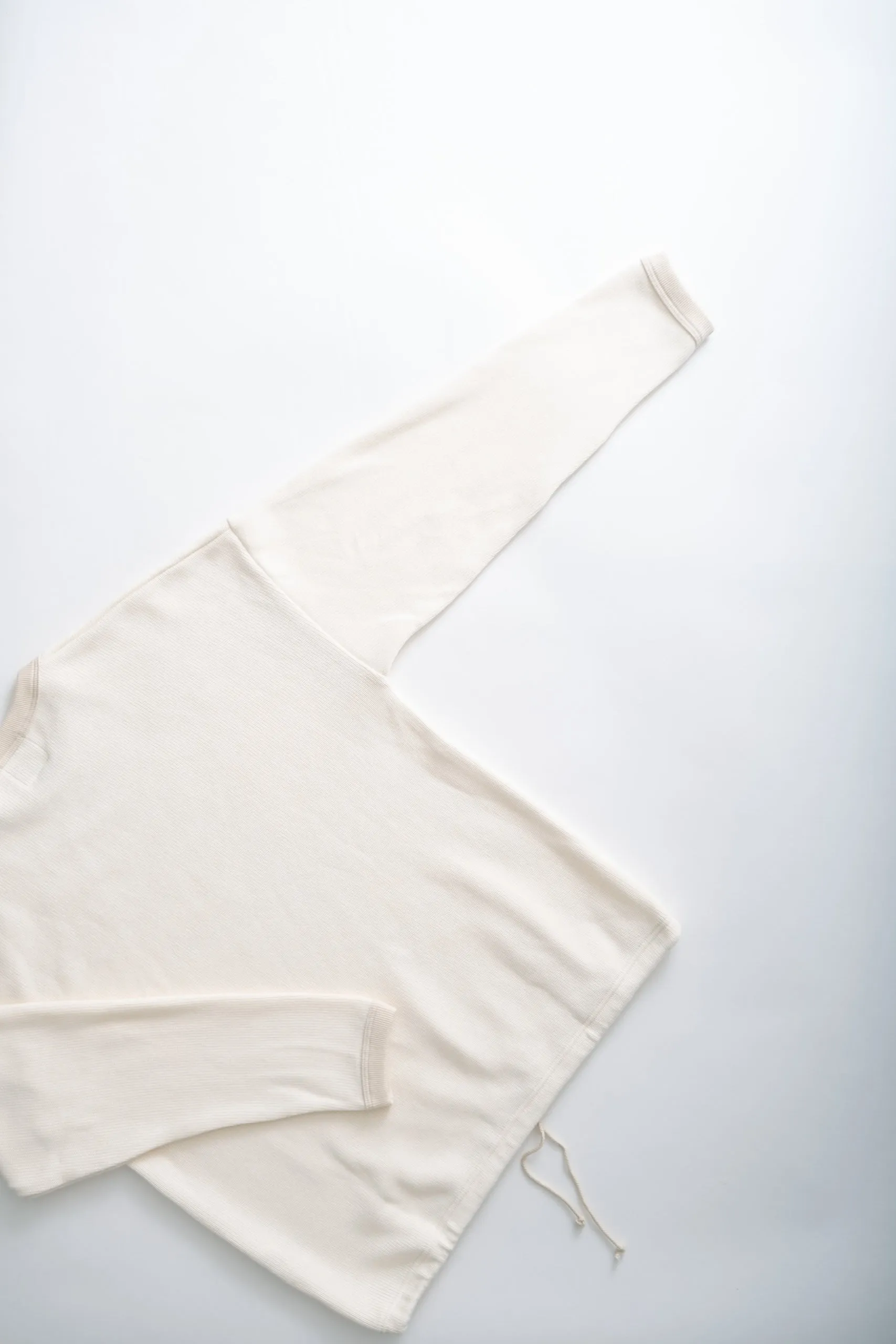 QUARTER KNIT HIMO L/S - IVORY