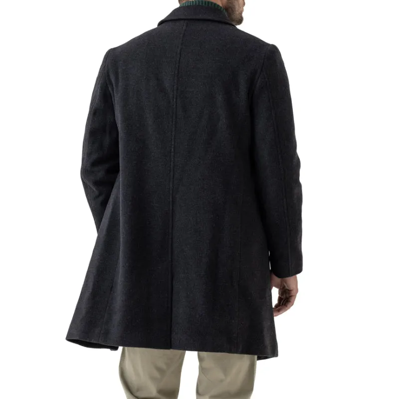 Rodd & Gunn Archers Cashmere Mix Mens Coat - Granite