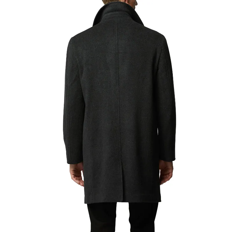 Rodd & Gunn Archers Cashmere Mix Mens Coat - Granite