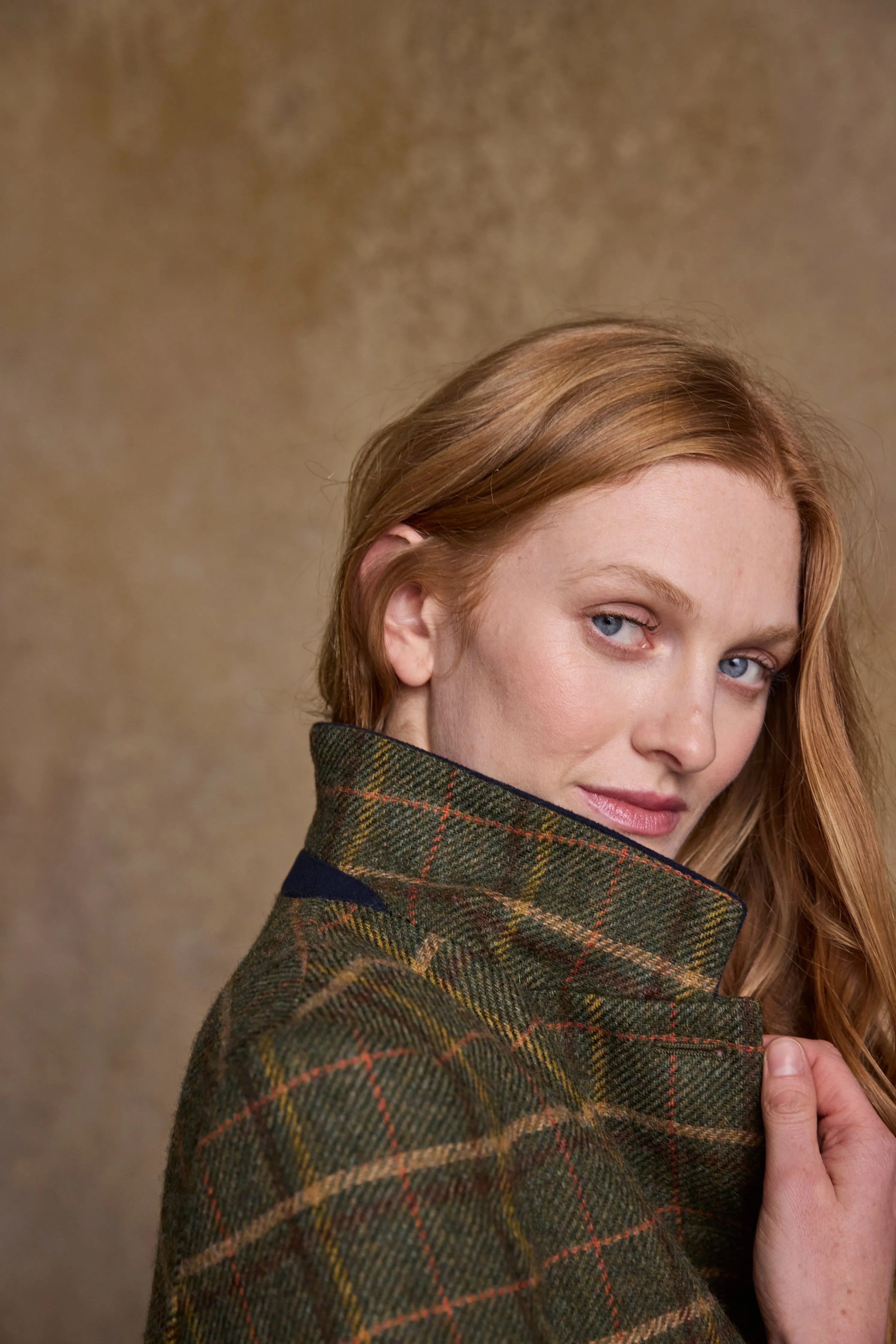 Sasha Tweed Jacket - Country Green Check