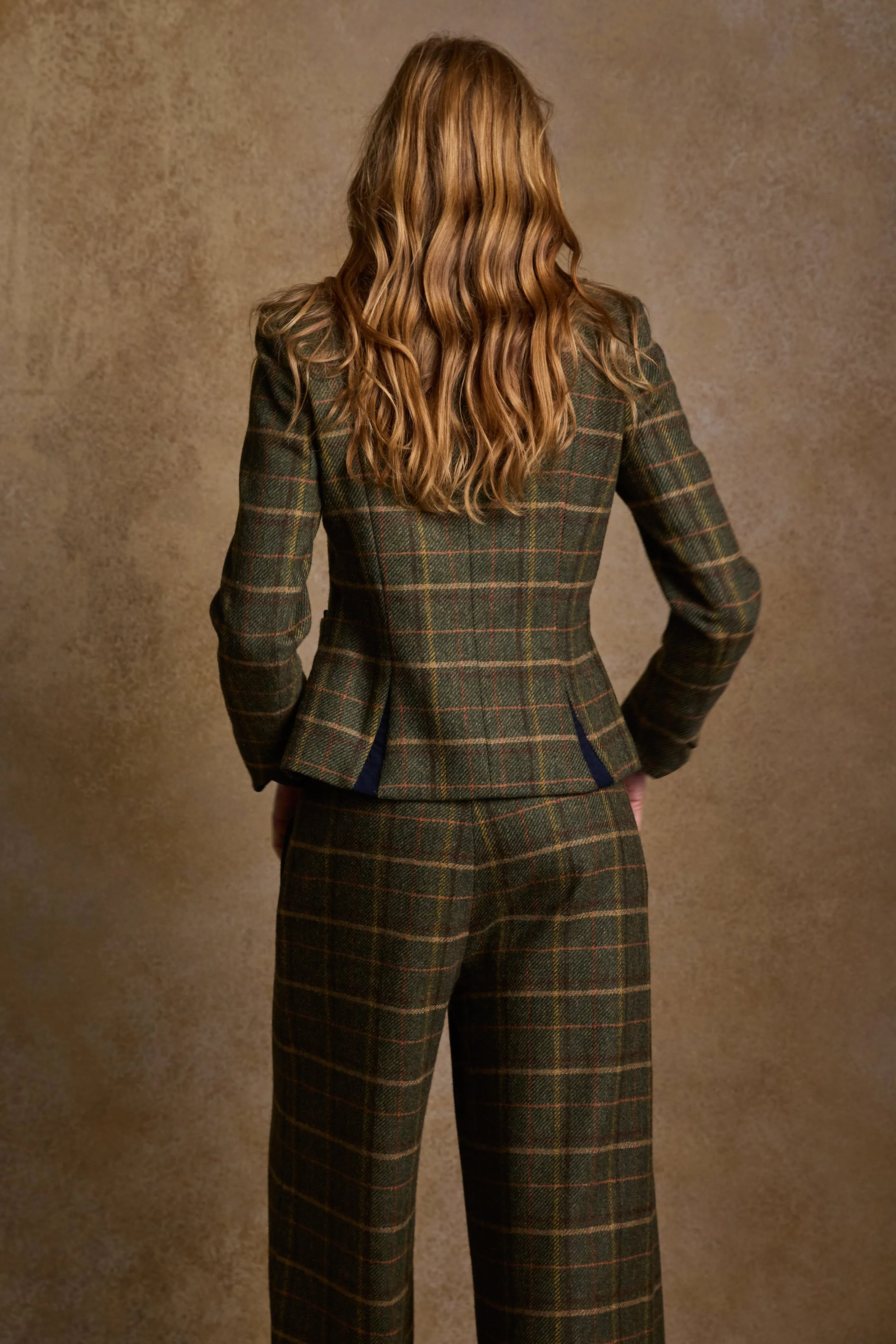 Sasha Tweed Jacket - Country Green Check