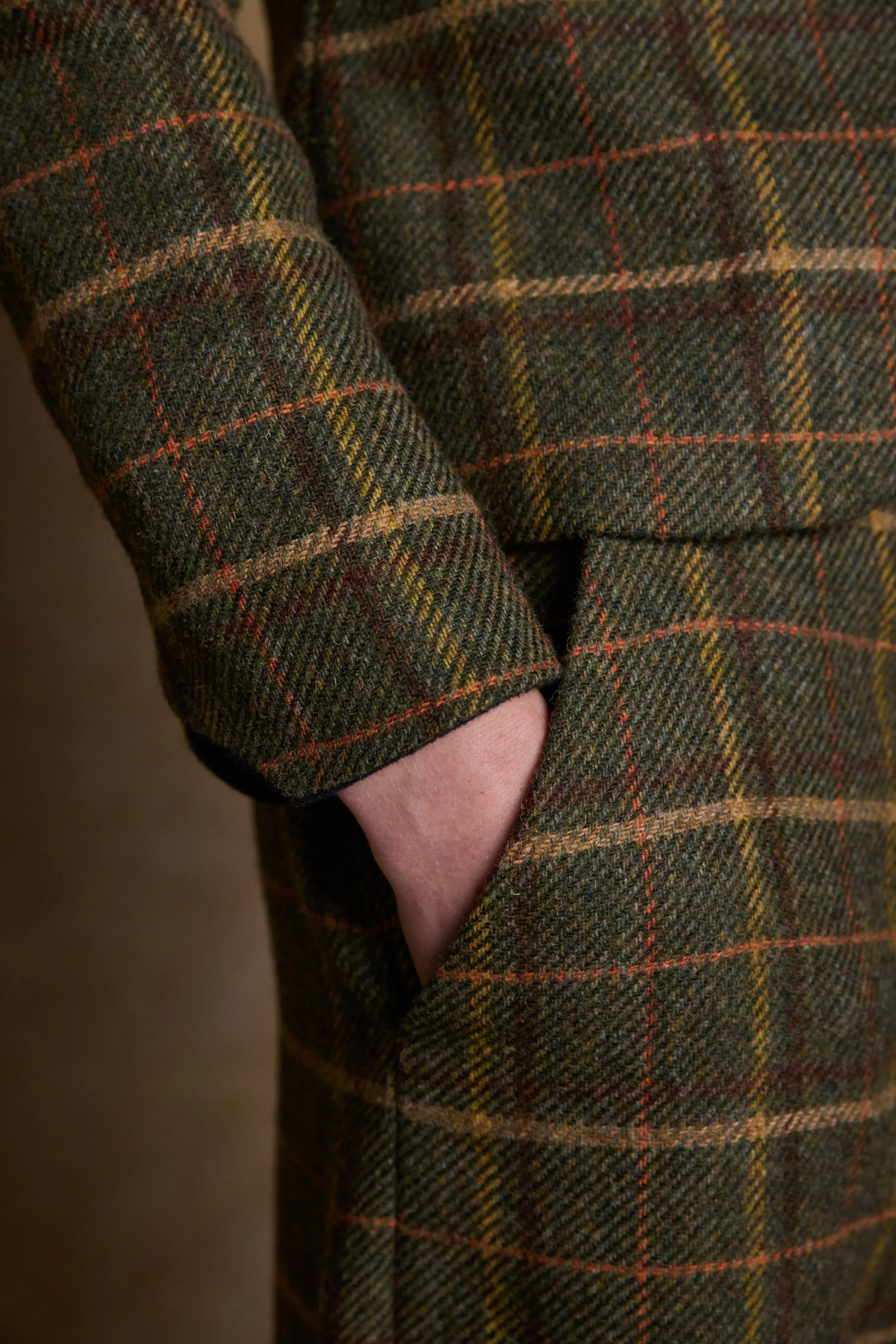 Sasha Tweed Jacket - Country Green Check