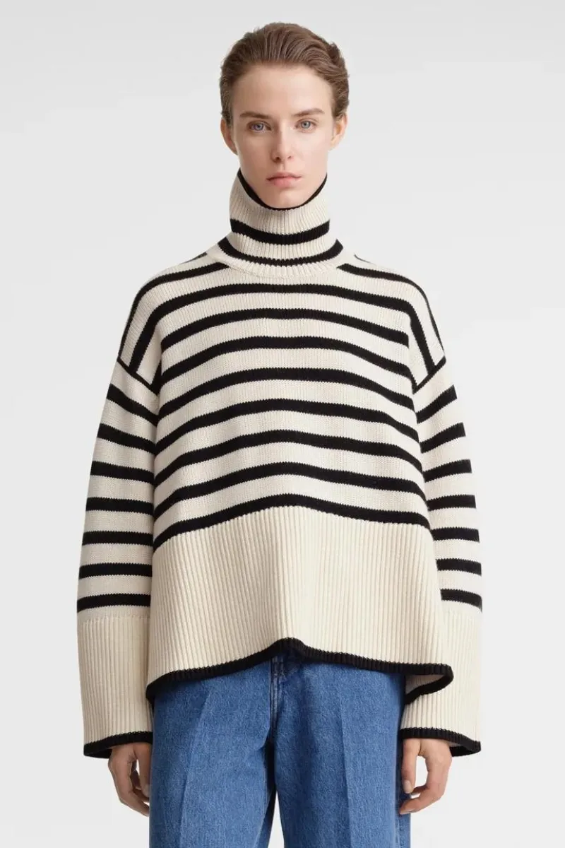 Signature Stripe Turtleneck