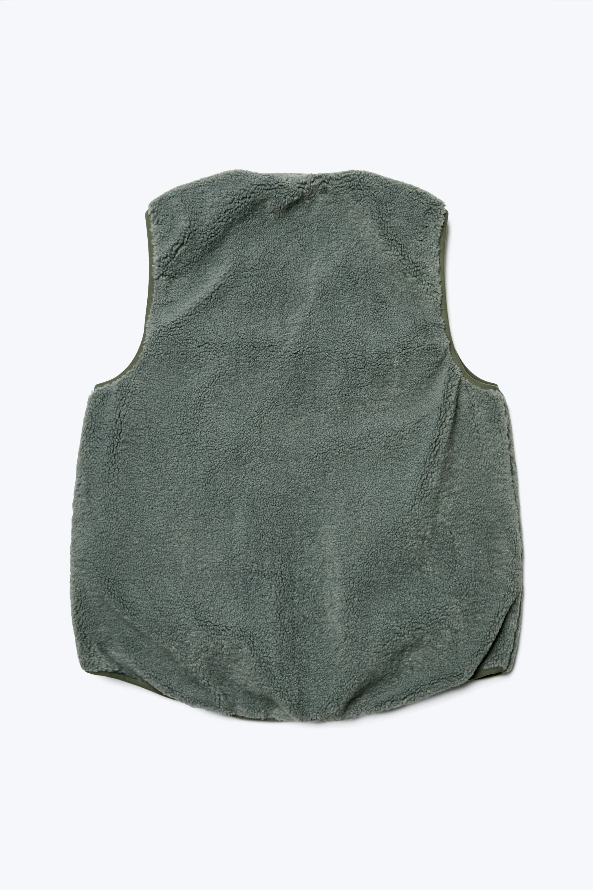 Site Shearling Vest Petrol Green