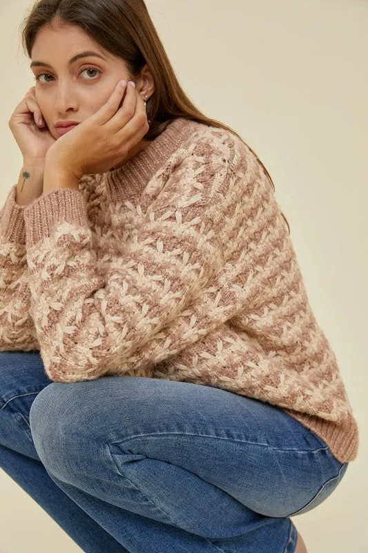 Taupe Chunky Knit Sweater