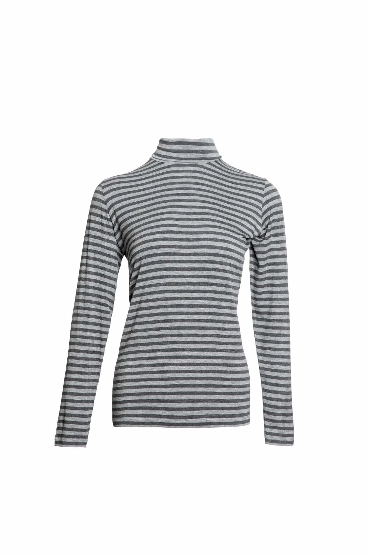 Turtleneck Striped Pullover