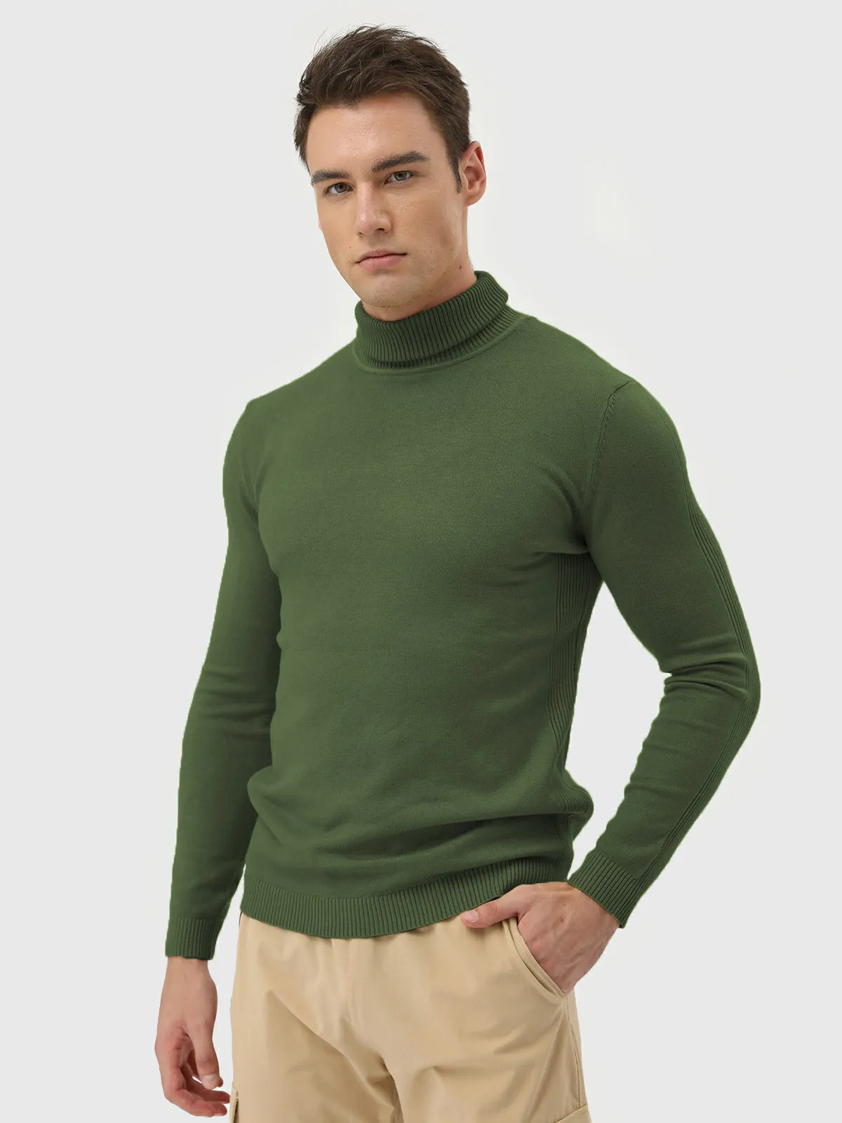 Turtleneck Washable Sweater