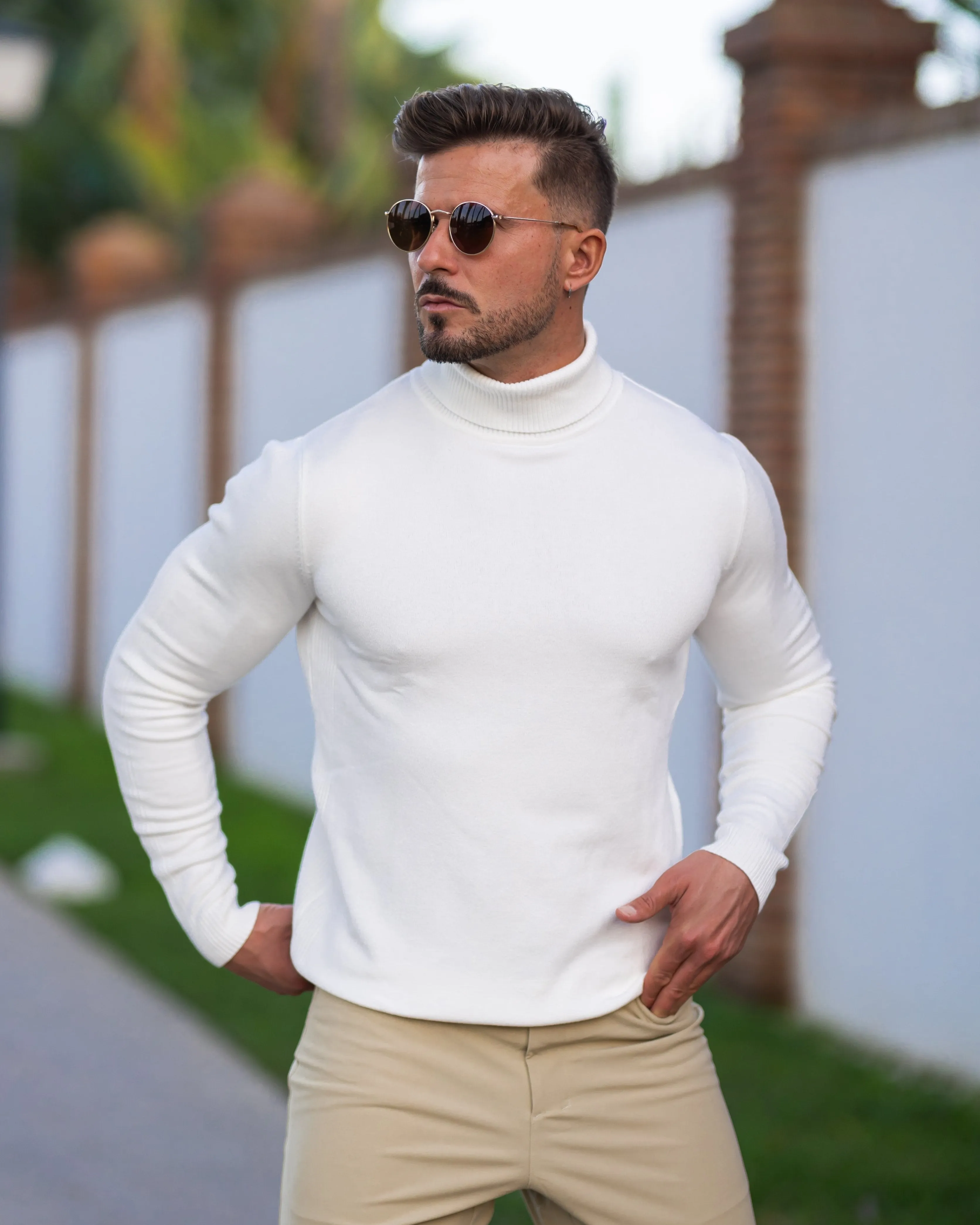 Turtleneck Washable Sweater