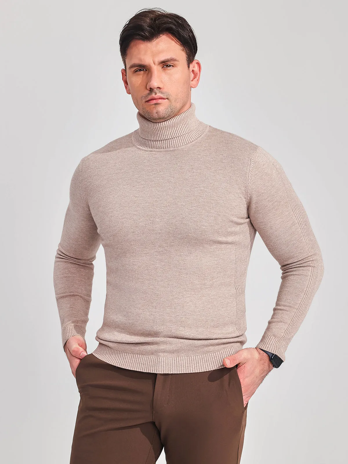 Turtleneck Washable Sweater