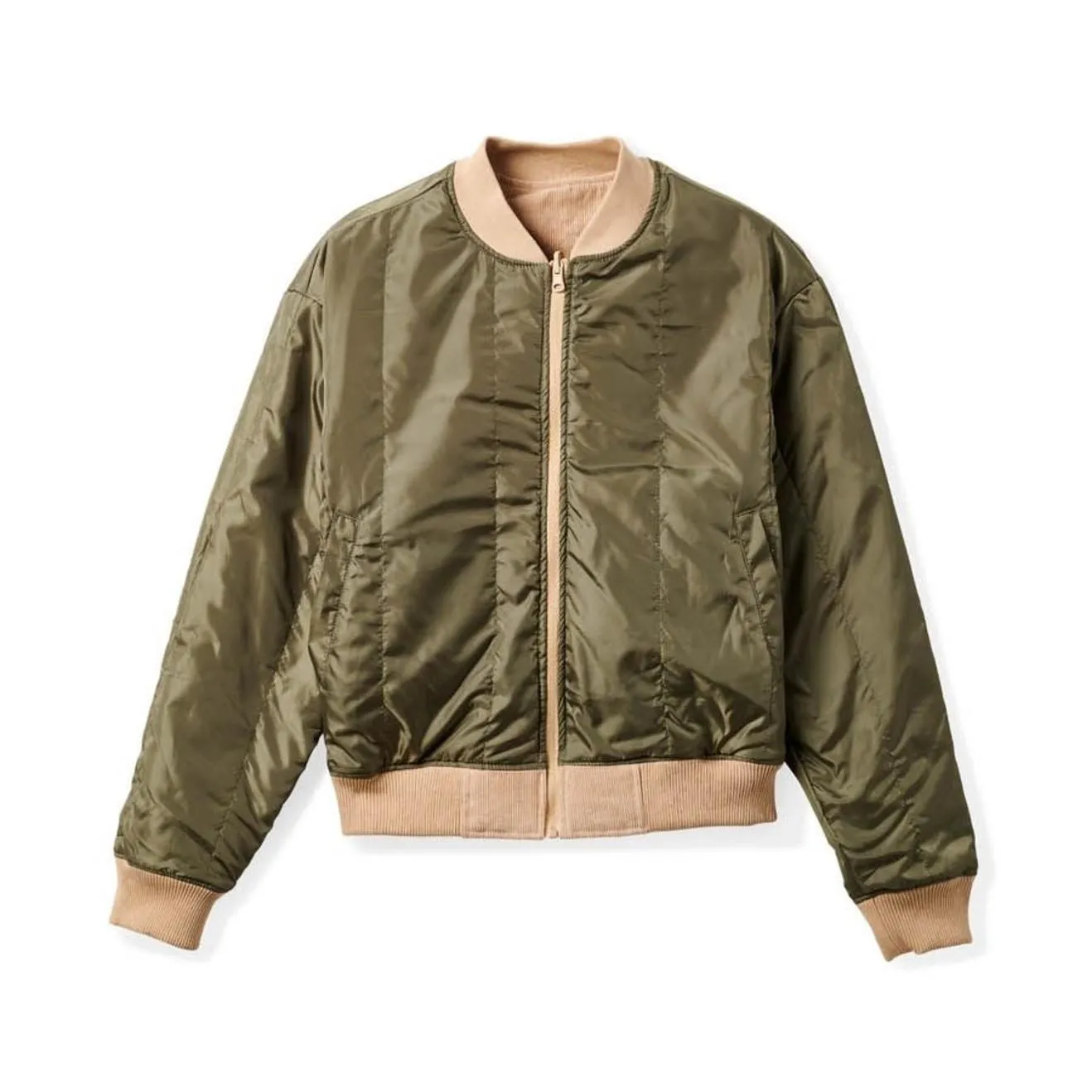 Utopia Reversible Bomber Jacket - Sesame