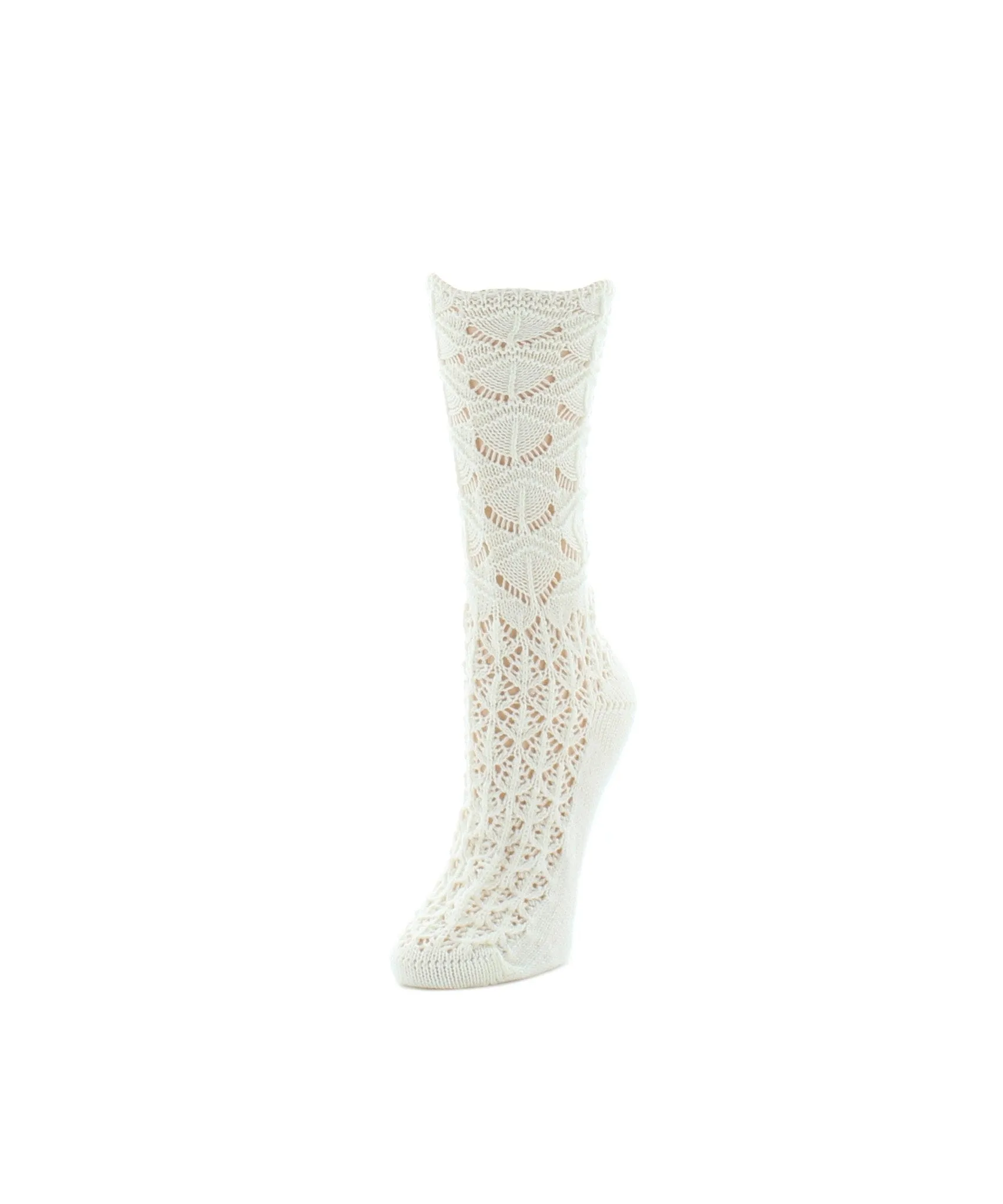 Women's Waves Chunky Open Knit Crew Socks